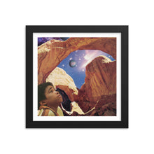 Load image into Gallery viewer, Framed Matte Giclée Print - Young Astronomer
