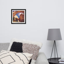 Load image into Gallery viewer, Framed Premium Luster Giclée Print - Young Astronomer
